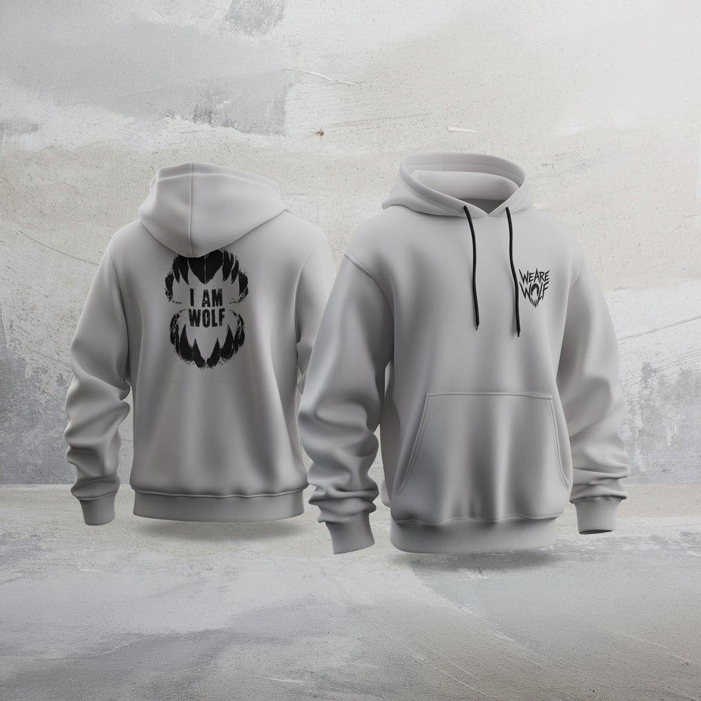 Wolf Coded Hoodie - Grey